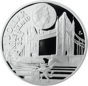 1 Dollar - Elizabeth II Cycling obverse image