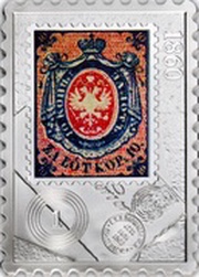 1 Dollar - Elizabeth II First Polish Stamp, Niue, 2013 reverse image