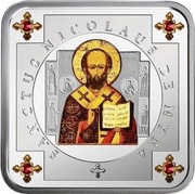 1 Dollar - Elizabeth II St. Nicholas Wonderworker, Niue, 2013 reverse image