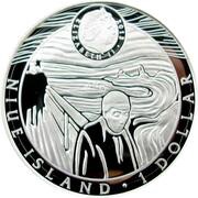 1 Dollar - Elizabeth II Edvard Munch obverse image