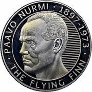 1 Dollar - Elizabeth II Paavo Nurmi, Niue, 2013 reverse image