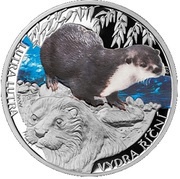 1 Dollar - Elizabeth II Eurasian Otter, Niue, 2013 reverse image
