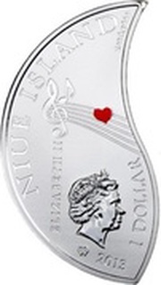 1 Dollar - Elizabeth II In Love: Right obverse image
