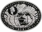 1 Dollar - Elizabeth II Life in Water obverse image