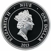 1 Dollar - Elizabeth II Lesser Butterfly-Orchid obverse image