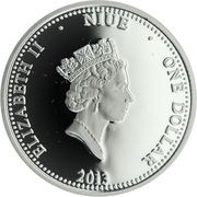 1 Dollar - Elizabeth II Rose obverse image