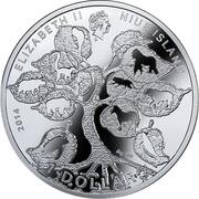 1 Dollar - Elizabeth II Hyacinth Macaw obverse image