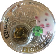 1 Dollar - Elizabeth II Piggy Bank obverse image