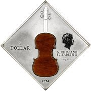 1 Dollar - Elizabeth II Stradavarius Violin obverse image