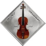 1 Dollar - Elizabeth II Stradavarius Violin reverse image