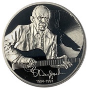 1 Dollar - Elizabeth II Bulat Okudzhava, Niue, 2014 reverse image