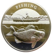 1 Dollar - Elizabeth II Fishing, Niue, 2014 reverse image