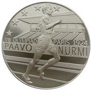 1 Dollar - Elizabeth II Paavo Nurmi, Niue, 2014 reverse image