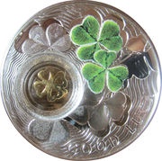 1 Dollar - Elizabeth II Four-leaf clover, Niue, 2014 reverse image
