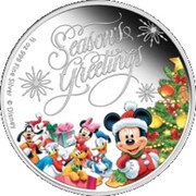 1 Dollar - Elizabeth II Season's Greetings, Niue, 2014 reverse image