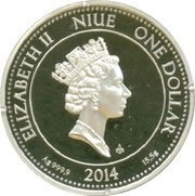 1 Dollar - Elizabeth II Aureus Justitia obverse image