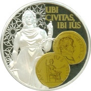 1 Dollar - Elizabeth II Aureus Justitia, Niue, 2014 reverse image