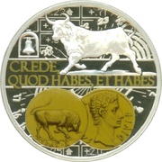 1 Dollar - Elizabeth II Aureus Taurus, Niue, 2014 reverse image