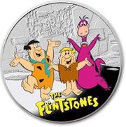 1 Dollar - Elizabeth II The Flintstones, Niue, 2014 reverse image