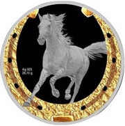 1 Dollar - Elizabeth II Orlovsky Trotter, Niue, 2014 reverse image