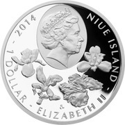 1 Dollar - Elizabeth II Eastern pasqueflower obverse image