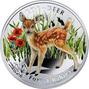 1 Dollar - Elizabeth II Roe-Deer, Niue, 2014 reverse image