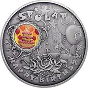 1 Dollar - Elizabeth II Happy Birthday, Niue, 2014 reverse image