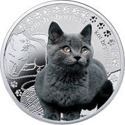 1 Dollar - Elizabeth II British Shorthair, Niue, 2014 reverse image