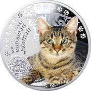 1 Dollar - Elizabeth II European Shorthair, Niue, 2014 reverse image
