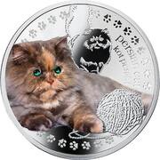 1 Dollar - Elizabeth II Persian Cat, Niue, 2014 reverse image