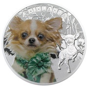 1 Dollar - Elizabeth II Chihuahua, Niue, 2014 reverse image