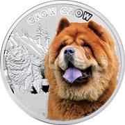 1 Dollar - Elizabeth II Chow Chow, Niue, 2014 reverse image