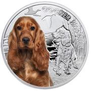 1 Dollar - Elizabeth II Cocker Spaniel, Niue, 2014 reverse image