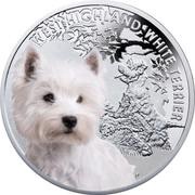 1 Dollar - Elizabeth II West Highland White Terrier, Niue, 2014 reverse image