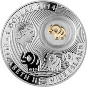 1 Dollar - Elizabeth II Elephant obverse image