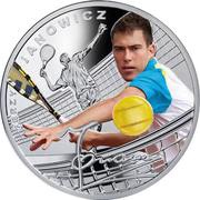 1 Dollar - Elizabeth II Jerzy Janowicz, Niue, 2014 reverse image