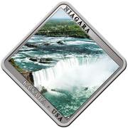 1 Dollar - Elizabeth II Niagara Waterfall, Niue, 2014 reverse image