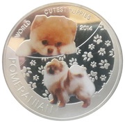 1 Dollar - Elizabeth II Pomeranian, Niue, 2014 reverse image