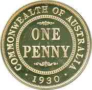 1 Dollar - Elizabeth II Australian 1930 Penny reverse image