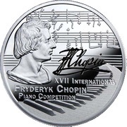 1 Dollar - Elizabeth II Fryderyk Chopin, Niue, 2015 reverse image