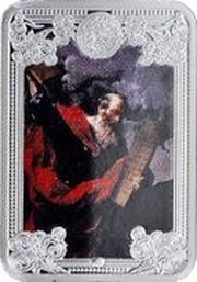 1 Dollar - Elizabeth II Guido Reni - Moses with the Tablets of the Law, Niue, 2015 reverse image