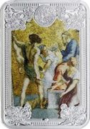 1 Dollar - Elizabeth II Raphael: The Judgement of Solomon, Niue, 2015 reverse image