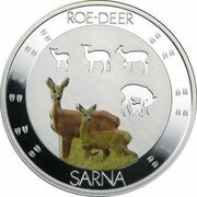 1 Dollar - Elizabeth II Roe-Deer, Niue, 2015 reverse image