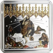 1 Dollar - Elizabeth II Resurrection of Christ, Niue, 2015 reverse image