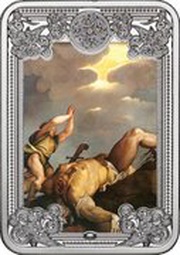1 Dollar - Elizabeth II David and Goliath, Niue, 2015 reverse image