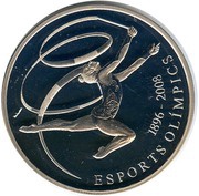 10 Diners Gymnastics in the Olympic Games, Andorra, 2007 reverse image