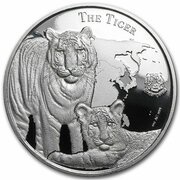 1 Dollar - Elizabeth II Tiger, Niue, 2015 reverse image
