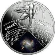 1 Dollar - Elizabeth II Galaxy NGC 1313, Niue, 2015 reverse image