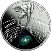 1 Dollar - Elizabeth II Galaxy NGC 4321, Niue, 2015 reverse image