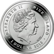 1 Dollar - Elizabeth II Galaxy NGC 4945 obverse image